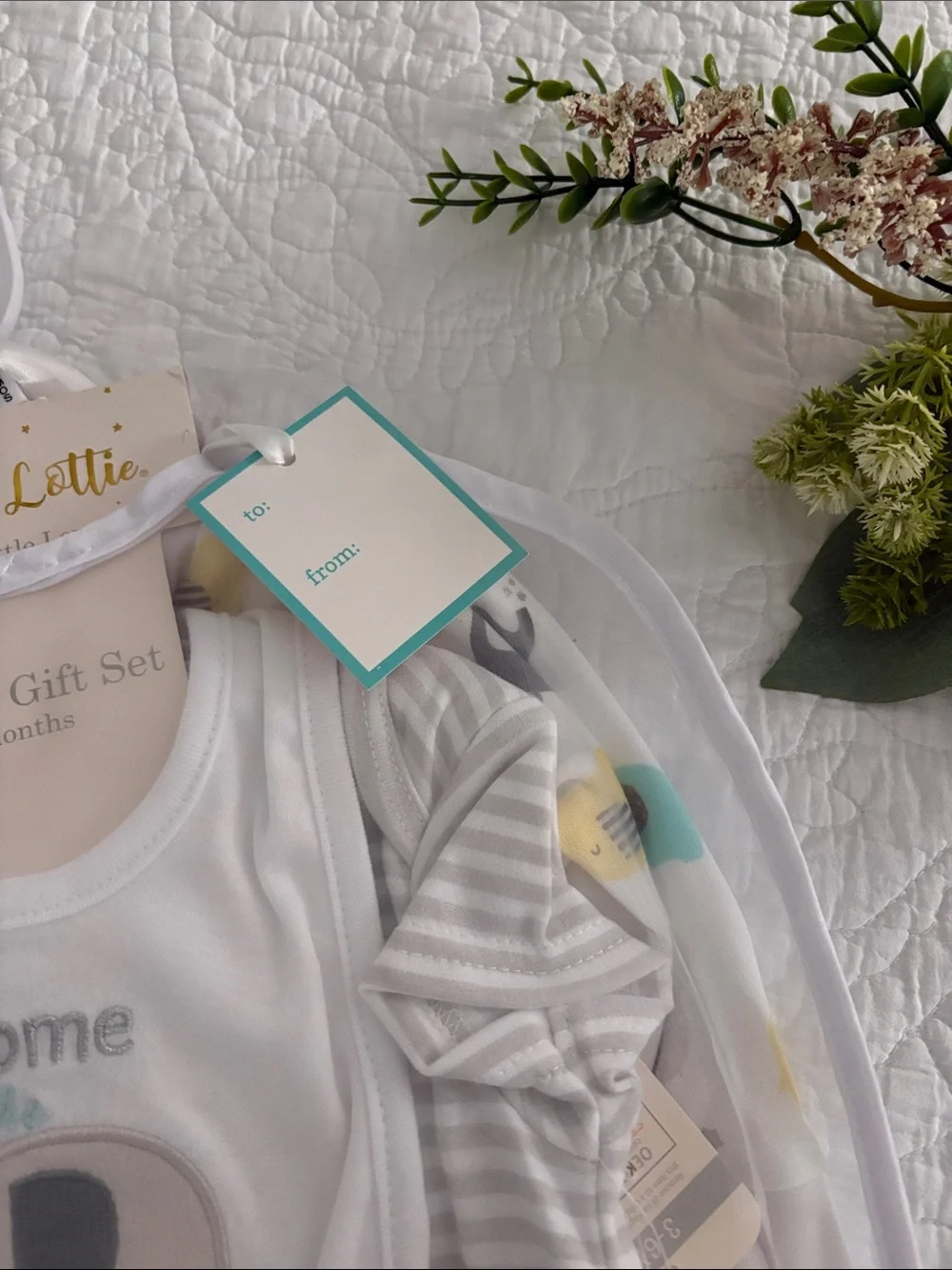 Baby 9-Piece Gift Set - Gray & Cream Elephant
